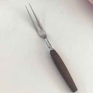 Vintage Wood Grain Meat Fork